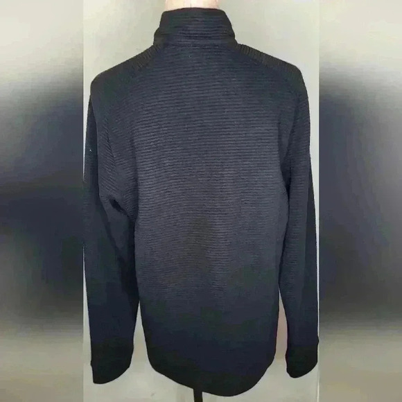 Cutter & Buck OSU Ohio State Men's Ribbed Quarter Zip Black Pullover Size Medium - Picture 5 of 9